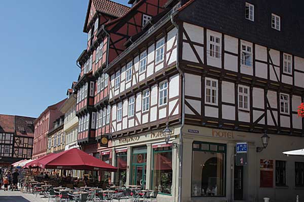 Quedlinburg - Fachwerkhaus am Markt