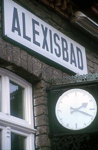 Alexisbad: historischen Bahnhofsuhr